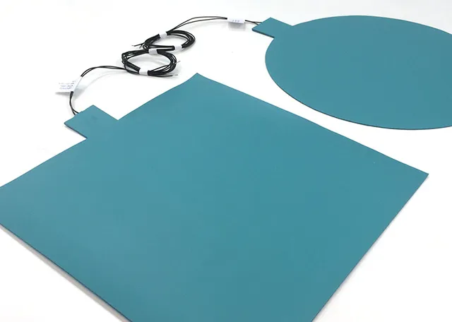 Manta calefactora flexible de silicona Ohmmat para calentamiento de superficies